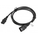 Lanberg CA-C13E-11CC-0018-BK power cable Black 1.8 m C13 coupler C14 coupler Lanberg CA-C13E-11CC-0018-BK power cable Black 1.8 m C13 coupler C14 coupler