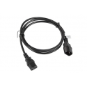 Lanberg CA-C13E-11CC-0018-BK virtajohto Musta 1,8 m C13 liitin C14 liitin Lanberg CA-C13E-11CC-0018-BK virtajohto Musta 1,8 m C13 liitin C14 liitin