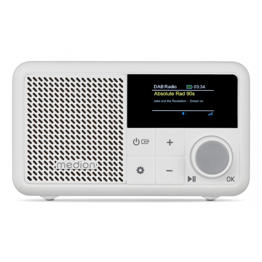MEDION LIFE S66822 Tragbares Kaasaskantav Digitaalne Valge