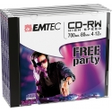 Emtec ECOCRW80512JC neįrašytas CD diskas CD-RW 700 MB 12x 5 vnt Emtec ECOCRW80512JC neįrašytas CD diskas CD-RW 700 MB 12x 5 vnt
