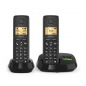 Gigaset PURE 100A Duo Analoginio ryšio / DECT telefonas Skambintojo ID Juoda