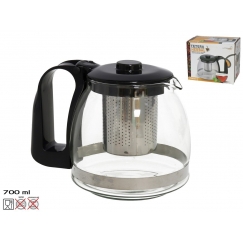 Glass Teapot With Filter, 700 ML, Herbal, 11 X 12,5 X 16 cm, KIT