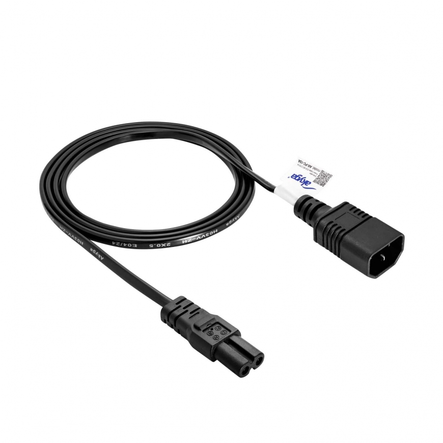 Akyga AK-PC-15A elektrības kabelis Melns 1