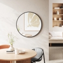 Umbra Hub wall mirror Round Black Umbra Hub wall mirror Round Black