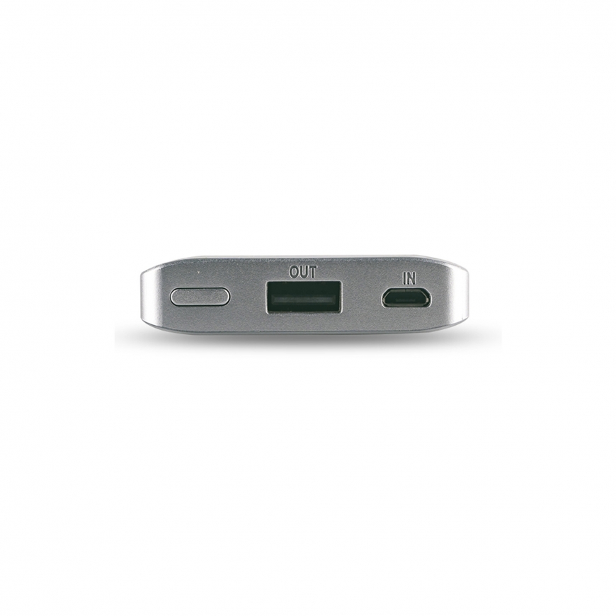 RealPower PB-4000 Fashion Ličio polimeras (LiPo) 4000 mAh Mėlyna, Sidabras – 2
