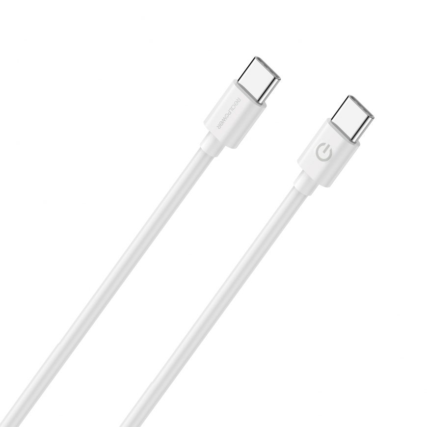 RealPower 404307 USB-kaapeli USB 2.0 2 m USB C Valkoinen