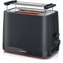 Bosch TAT3M123 leivänpaahdin 2 viipale(i)ta 950 W Musta