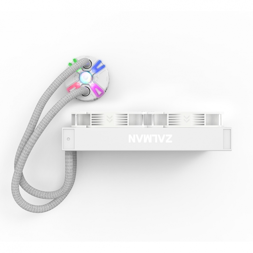 Zalman Reserator5 Z24 ARGB WHITE Procesorius Universalusis skystinis aušintuvas 12 cm Balta – 3