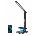 Immax KINGFISHER Qi черная светодиодная настольная лампа с беспроводной зарядкой Qi и USB Immax KINGFISHER Qi черная светодиодная настольная лампа с беспроводной зарядкой Qi и USB