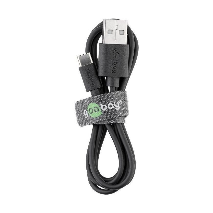 Goobay 45735 USB-kaapeli USB 2.0 1 m USB A USB C Musta – 4