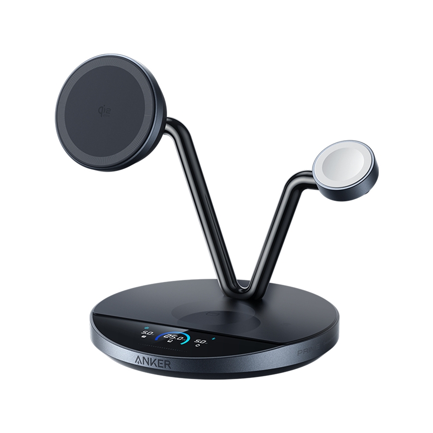 Anker Prime Wireless Charging Station (3-in-1, MagGo, AirCool, Dock Stand)