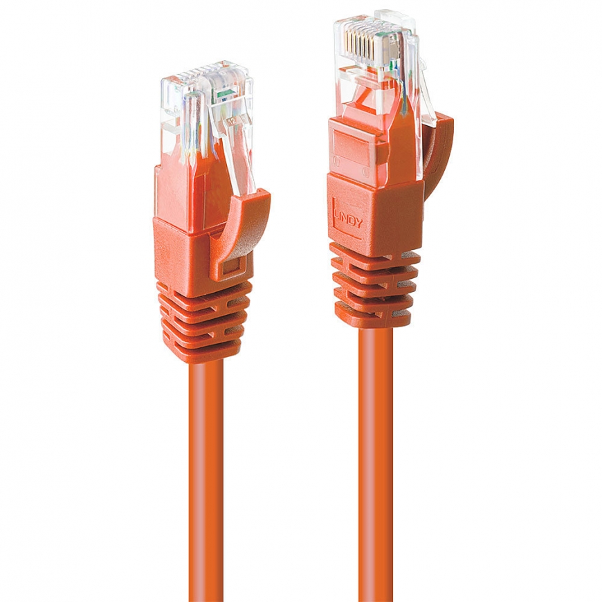 Lindy 48114 tinklo kabelis Oranžinė 20 m Cat6 U/UTP (UTP)