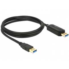 DeLOCK 1.5m, USB 3.0-A - USB 3.0-A USB cable USB 3.2 Gen 1 (3.1 Gen 1) USB A Black