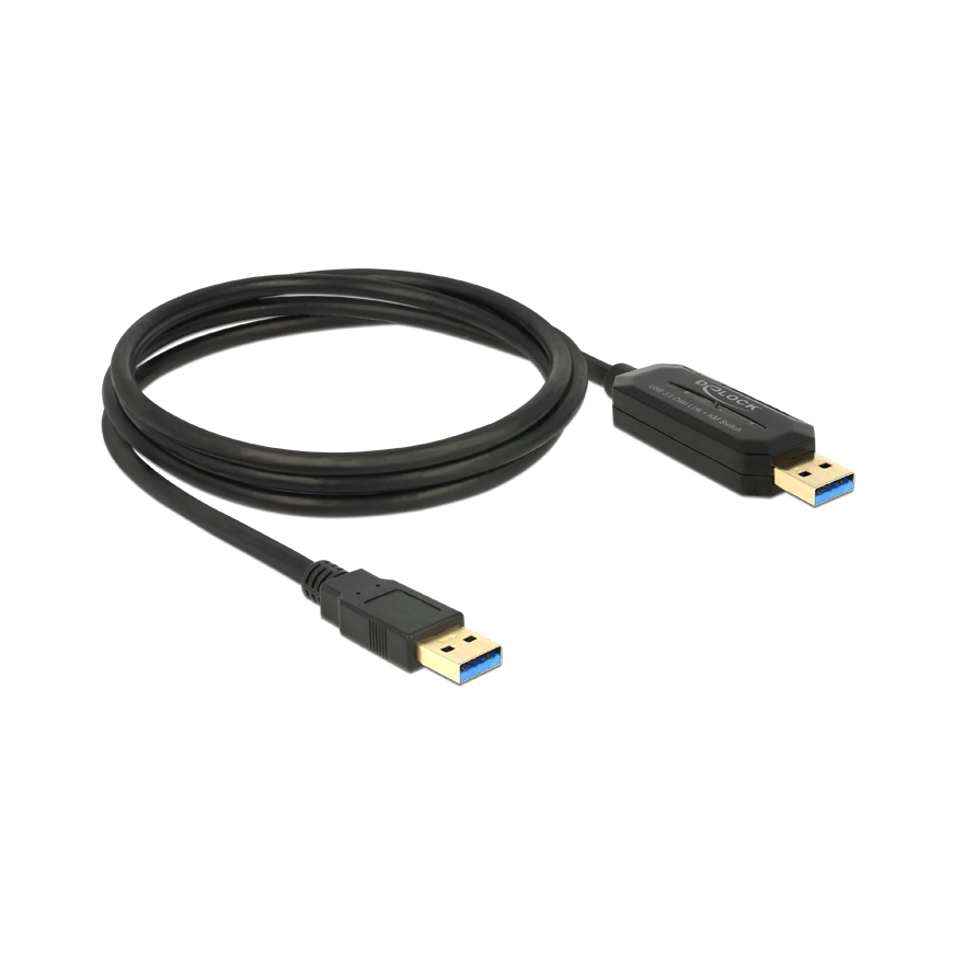 DeLOCK 1.5m, USB 3.0-A - USB 3.0-A USB cable USB 3.2 Gen 1 (3.1 Gen 1) USB A Black