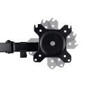 Trust GXT 1120 Mara Dual Monitor Arm 81,3 cm (32") Vastaanotto Musta