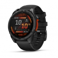 Garmin Fenix 8 3,56 cm (1.4") AMOLED 47 mm Цифровой 454 x 454 пикселей Сенсорный экран Черный Wi-Fi GPS (спутниковый)