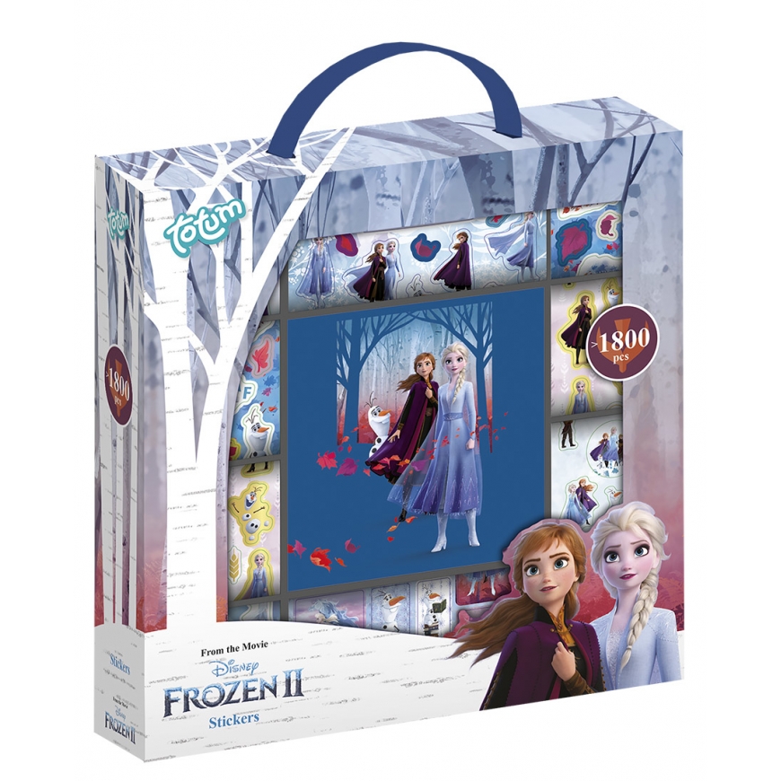 Totum Disney Frozen 2 Sticker Box 12r+2s+book bērnu uzlīme