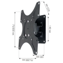 Techly ICA-LCD 2900B telerikinnitus 94 cm (37") Must Techly ICA-LCD 2900B telerikinnitus 94 cm (37") Must