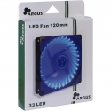 Inter-Tech L-12025 Arvuti korpus Ventilaator 12 cm Must, Sinine
