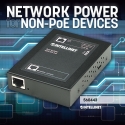 Intellinet 560443 verkkohaaroitin Power over Ethernet -tuki Musta Intellinet 560443 verkkohaaroitin Power over Ethernet -tuki Musta