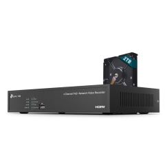 TP-Link VIGI NVR1004H-4P-2TB Черный