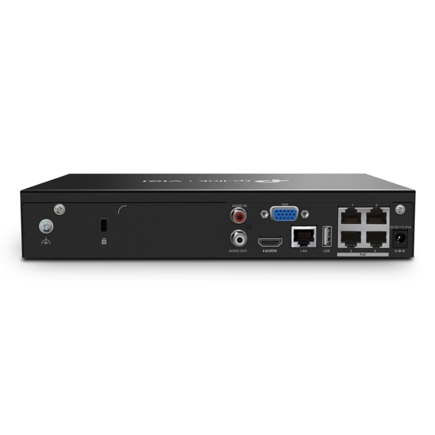 TP-Link VIGI NVR1004H-4P-2TB Black – 4