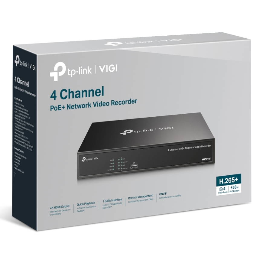 TP-Link VIGI NVR1004H-4P-2TB Черный – 5