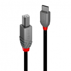 Lindy 36943 USB kabelis USB 2.0 3 m USB C USB B Juoda