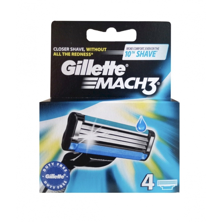 Gillette Mach3 Replacement Shaving Heads 4pcs