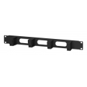 Intellinet 19" Cable Management Panel 1U Kabeļu pārvaldības panelis