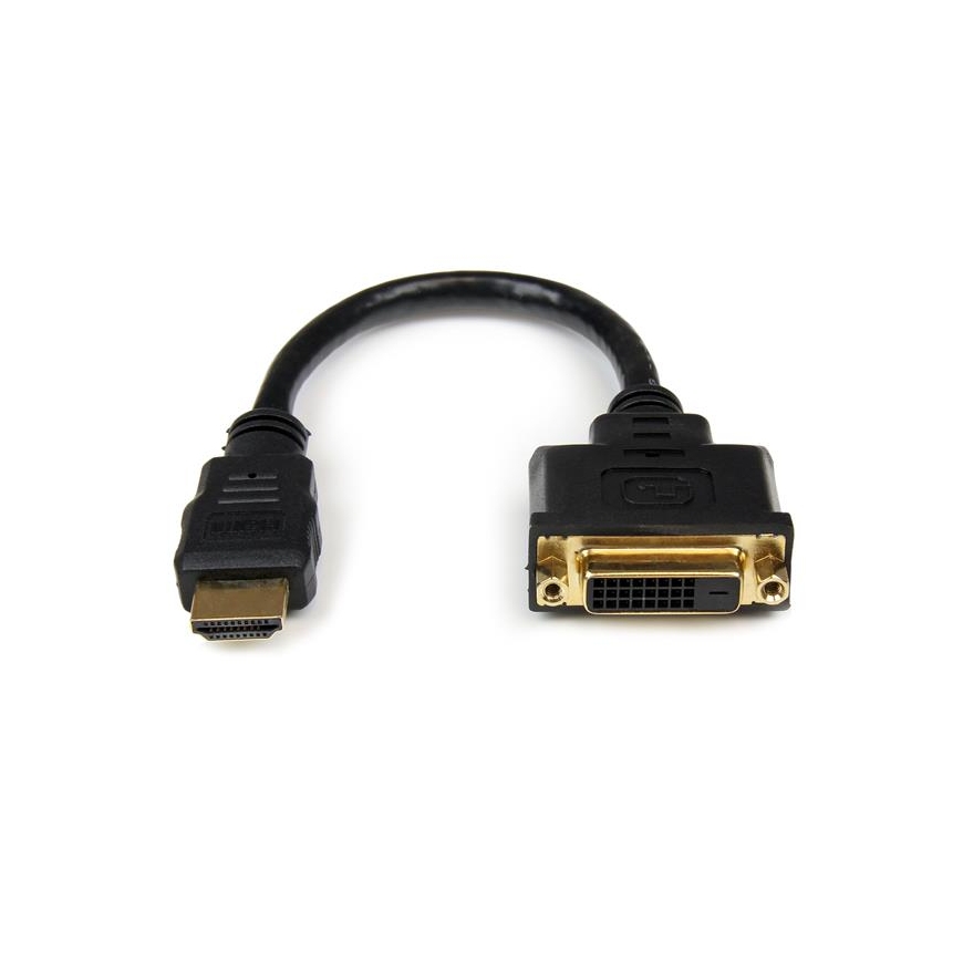 StarTech.com HDDVIMF8IN видео кабель адаптер 0,2 m HDMI DVI-D Черный