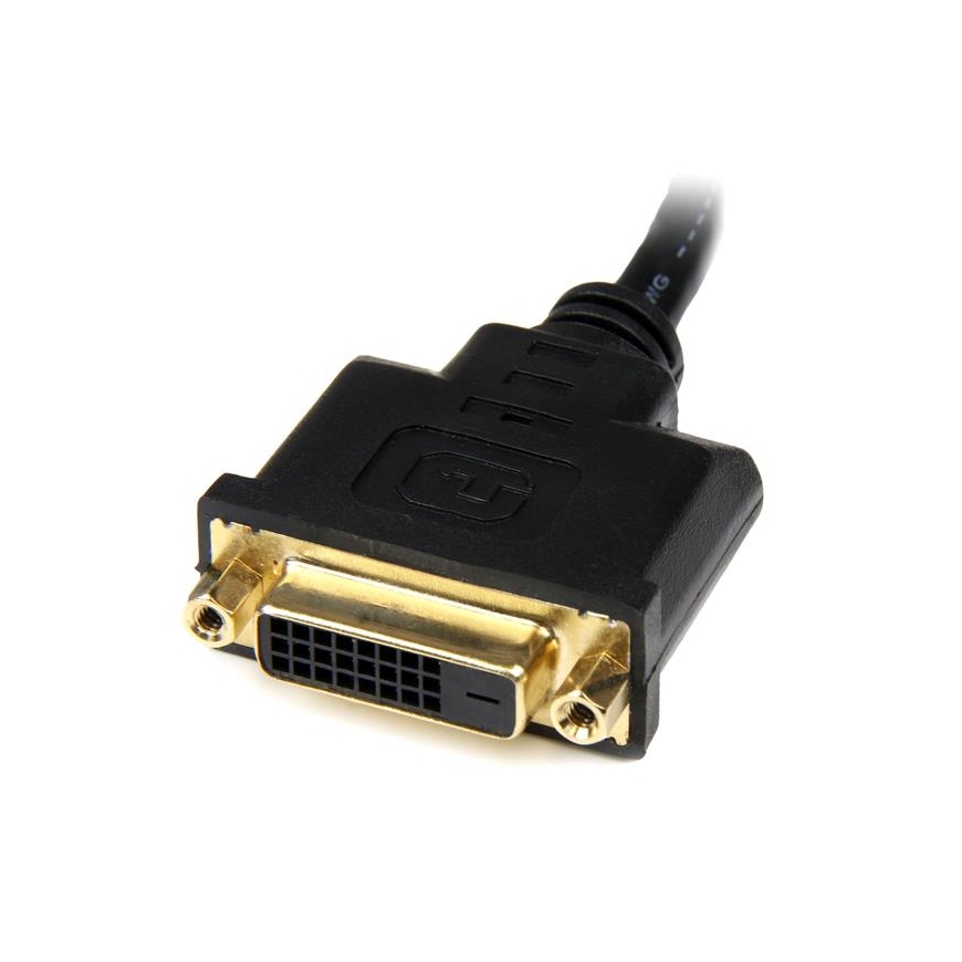 StarTech.com 8in HDMI to DVI-D Video Cable Adapter - HDMI Male to DVI Female – 3