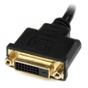StarTech.com HDDVIMF8IN videokaapeli-adapteri 0,2 m HDMI DVI-D Musta StarTech.com HDDVIMF8IN videokaapeli-adapteri 0,2 m HDMI DVI-D Musta
