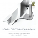 StarTech.com HDDVIMF8IN videokaapeli-adapteri 0,2 m HDMI DVI-D Musta StarTech.com HDDVIMF8IN videokaapeli-adapteri 0,2 m HDMI DVI-D Musta