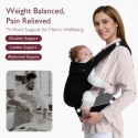 Momcozy 0810123509126 kūdikio nešioklė Kūdikių nešioklė Medvilnė Juoda