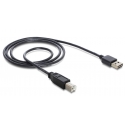 DeLOCK 1m USB 2.0 A - B m/m USB кабель USB A USB B Черный DeLOCK 1m USB 2.0 A - B m/m USB кабель USB A USB B Черный