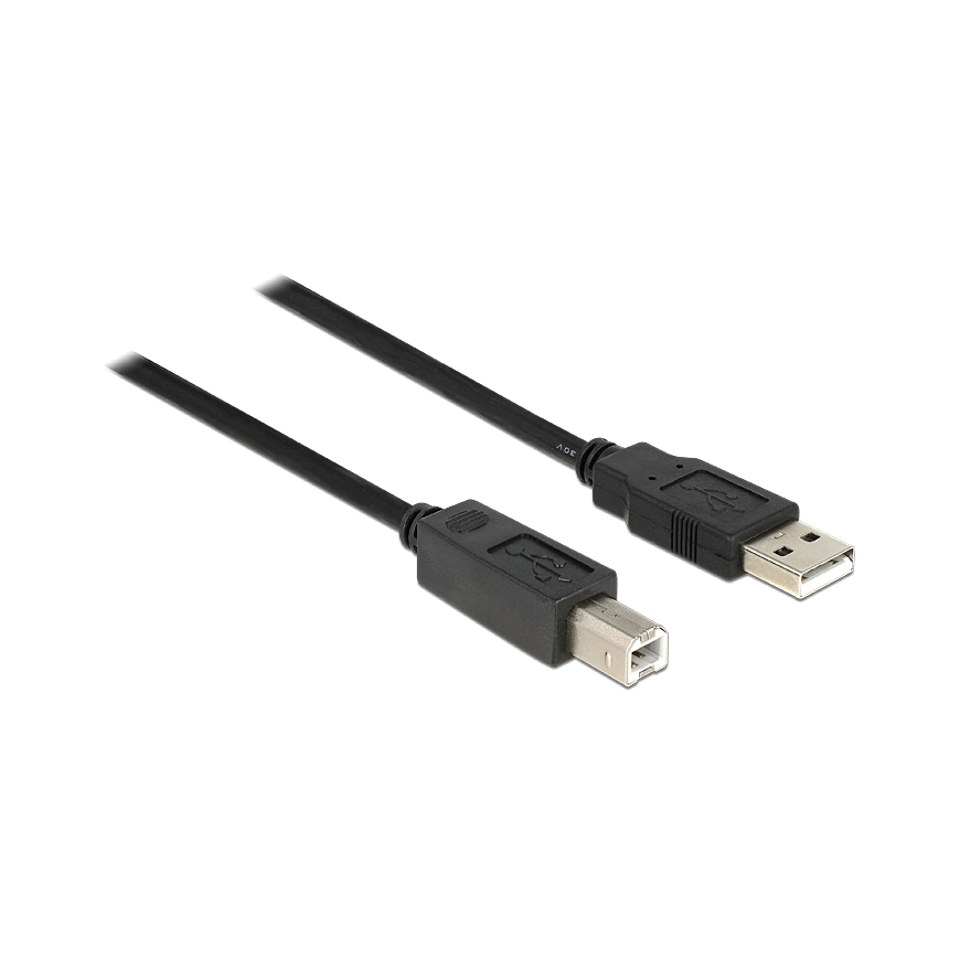 DeLOCK 11m, USB2.0-A - USB2.0-B USB кабель USB A USB B Черный – 3