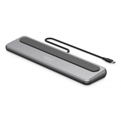 Digitus DA-70919 dokstacija Vadu USB 3.2 Gen 2 (3.1 Gen 2) Type-C Melns, Pelēks