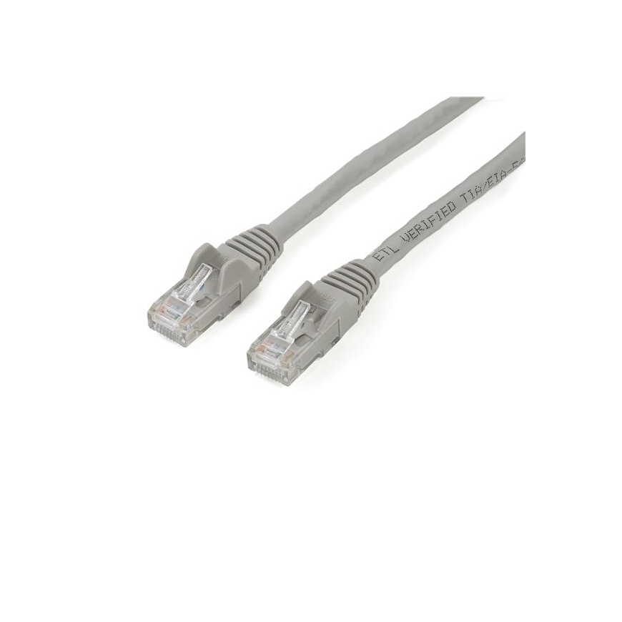 StarTech.com N6PATC2MGR verkkokaapeli Harmaa 2 m Cat6 U/UTP (UTP)