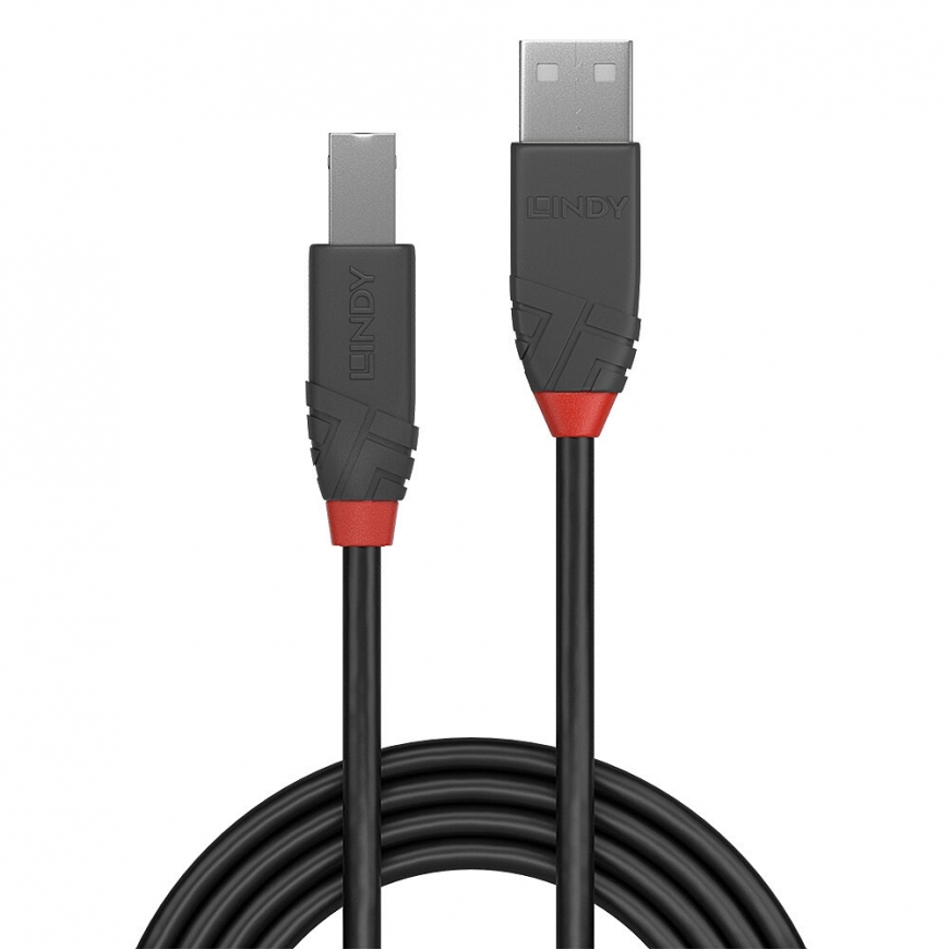 Lindy 36673 USB кабель USB 2.0 2 m USB A USB B Черный – 2
