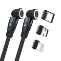RealPower MagneticCharge2 USB cable 1 m Black