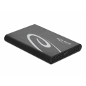 DeLOCK 42610 kõvakettaboks HDD/SSD ümbris Must 2.5" DeLOCK 42610 kõvakettaboks HDD/SSD ümbris Must 2.5"