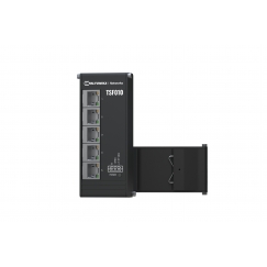 Teltonika NETWORKS TSF010 Flat Ethernet Switch Неуправляемый Fast Ethernet (10/100) DIN rail Черный