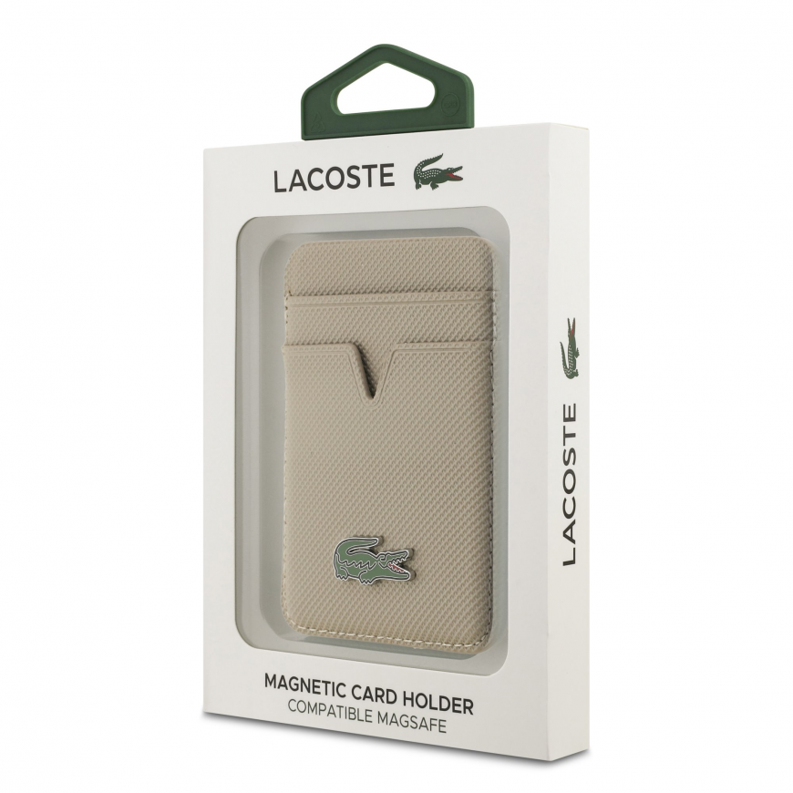 Lacoste PU Iconic Petit Pique MagSafe Wallet Tapue – 4