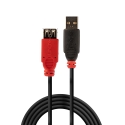 Lindy 42817 USB-kaapeli USB 2.0 5 m USB A Musta