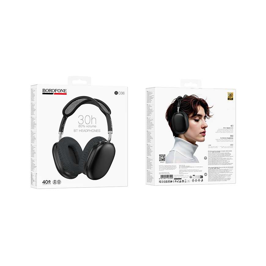 Borofone Headphones BO36 Tone bluetooth black – 4