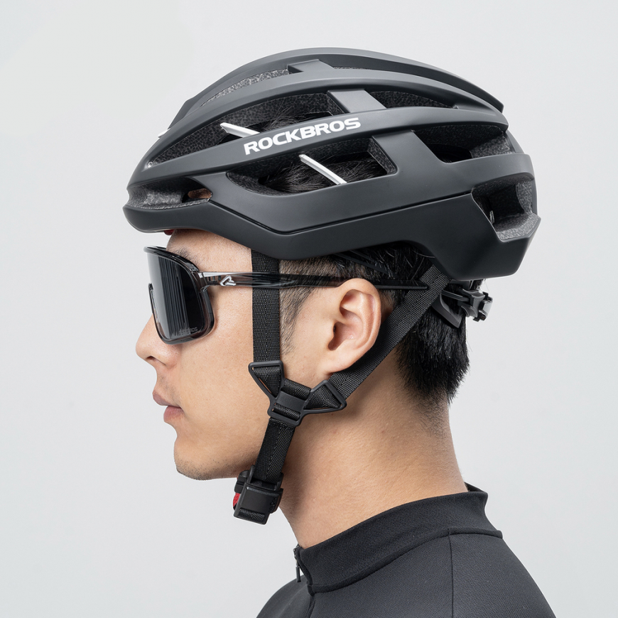 Rockbros HC-58BK-M Bike Helmet 55-58 cm - Black and Gray – 3