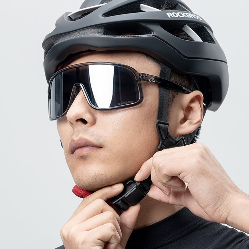 Rockbros HC-58BK-M Bike Helmet 55-58 cm - Black and Gray – 5