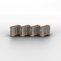 Lindy 40453 заглушка для порта Port blocker + key USB тип-A Оранжевый АБС-пластик 5 шт