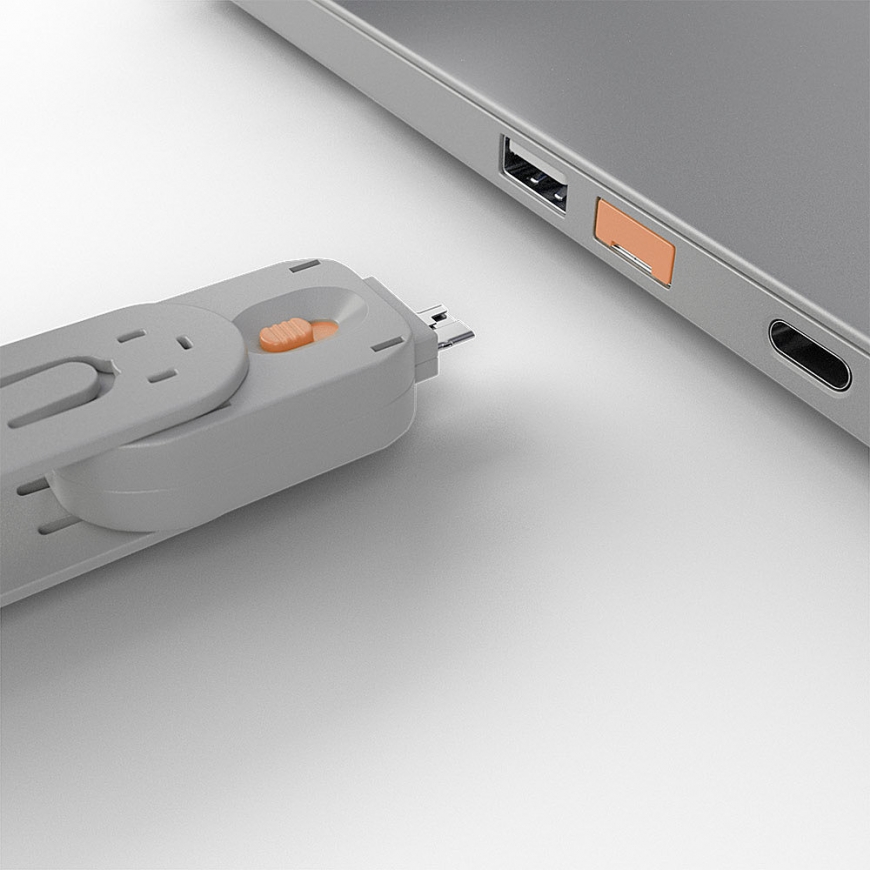 Lindy 40453 заглушка для порта Port blocker + key USB тип-A Оранжевый АБС-пластик 5 шт – 4